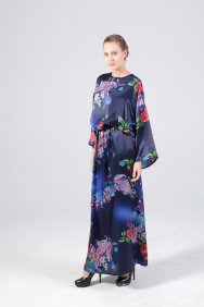  Saten Kimono Elbise 