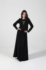  Siyah Keyif Elbise 