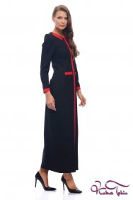  Jasmine Siyah-Kırmızı Elbise 