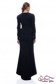  Melissa Siyah İşlemeli Elbise 