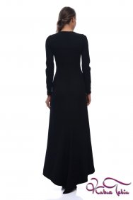  Angelina Siyah Nakışlı Elbise 