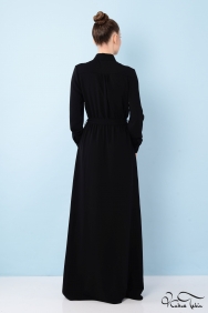  Penelope Rönesans 3 boyutlu Siyah Elbise 