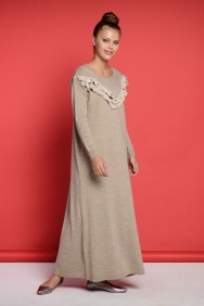  Nolita Vizon İşlemeli Triko Elbise 
