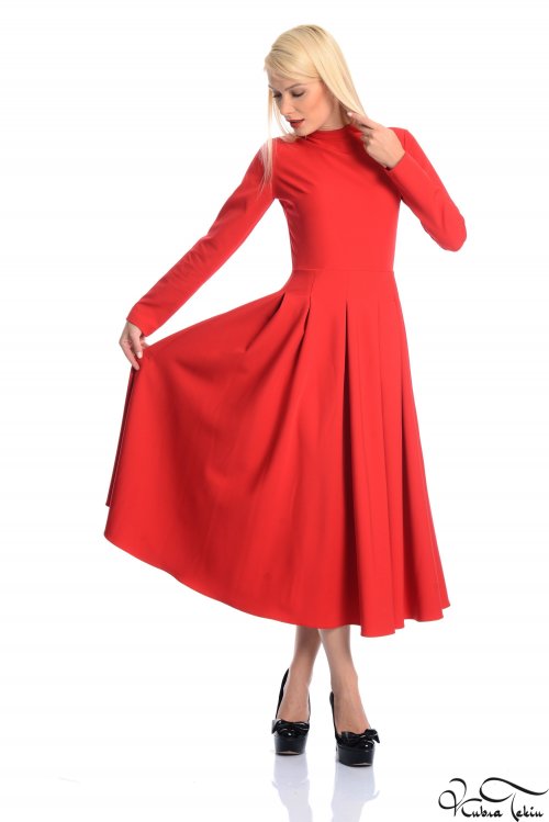  Hira Kırmızı Elbise 