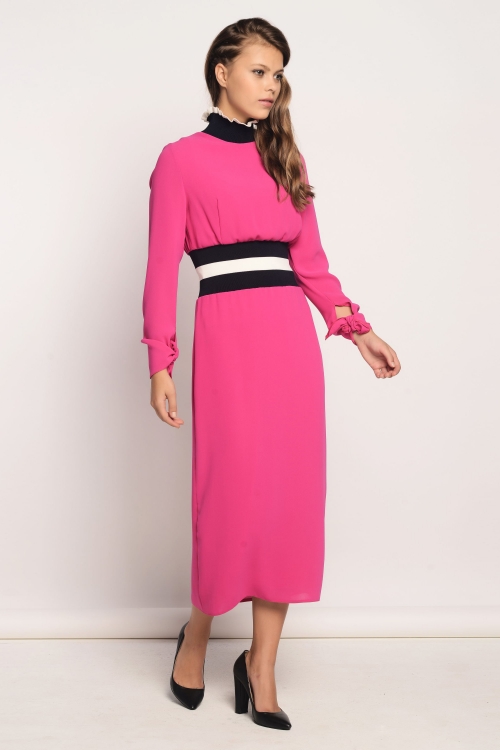  Brisa Pembe Elbise 