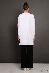 Tania Beyaz Kol Detaylı Sweatshirt 